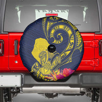 Niue Independence Day Spare Tire Cover Hiapo Pattern Hibiscus Plumeria and Uga LT03 - Polynesian Pride