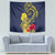 Niue Independence Day Tapestry Hiapo Pattern Hibiscus Plumeria and Uga