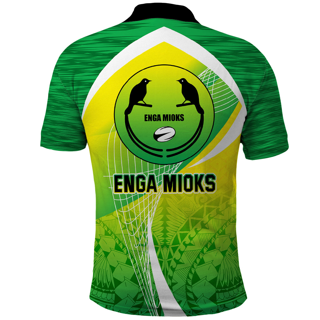 Enga Mioks Rugby Polo Shirt Papua New Guinea Polynesian Tattoo LT03 - Polynesian Pride