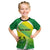 Custom Enga Mioks Rugby Kid T Shirt Papua New Guinea Polynesian Tattoo LT03 Green - Polynesian Pride