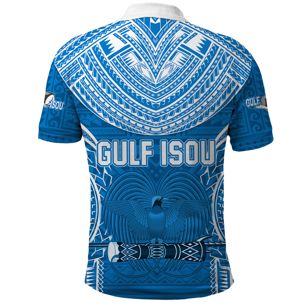 Gulf Isou Rugby Polo Shirt Papua New Guinea Polynesian Tattoo LT03 - Polynesian Pride