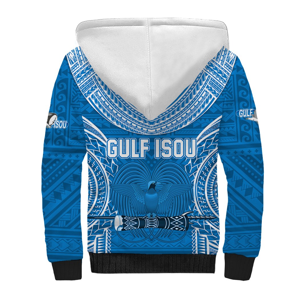 Gulf Isou Rugby Sherpa Hoodie Papua New Guinea Polynesian Tattoo LT03 - Polynesian Pride