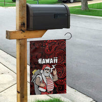 Hawaii Aloha Santa Claus Funny Polynesian Tattoo Garden Flag Red Color LT03 - Polynesian Pride