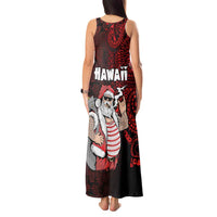 Hawaii Aloha Santa Claus Funny Polynesian Tattoo Tank Maxi Dress Red Color LT03 - Polynesian Pride