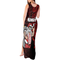 Hawaii Aloha Santa Claus Funny Polynesian Tattoo Tank Maxi Dress Red Color LT03 - Polynesian Pride