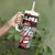 Hawaii Aloha Santa Claus Funny Polynesian Tattoo Tumbler With Handle Red Color