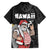 Hawaii Aloha Santa Claus Funny Polynesian Tattoo Hawaiian Shirt Black Color