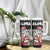 Hawaii Aloha Santa Claus Funny Polynesian Tattoo Tumbler With Handle Black Color