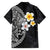 Hawaiian Hibiscus and Plumeria Polynesian Tribal Tattoo Hawaiian Shirt Black Color