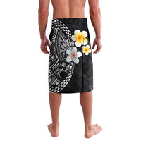 Hawaiian Hibiscus and Plumeria Polynesian Tribal Tattoo Lavalava Black Color LT03 - Polynesian Pride