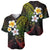 Hawaiian Hibiscus and Plumeria Polynesian Tribal Tattoo Baseball Jersey Reggae Color