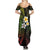 Hawaiian Hibiscus and Plumeria Polynesian Tribal Tattoo Family Matching Summer Maxi Dress and Hawaiian Shirt Reggae Color