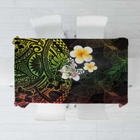 Hawaiian Hibiscus and Plumeria Polynesian Tribal Tattoo Tablecloth Reggae Color LT03 Reggae - Polynesian Pride