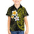 Hawaiian Hibiscus and Plumeria Polynesian Tribal Tattoo Hawaiian Shirt Yellow Color