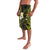 Hawaiian Hibiscus and Plumeria Polynesian Tribal Tattoo Lavalava Yellow Color