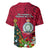 Niue Christmas Baseball Jersey Coat of Arms and Polynesian Tattoo Xmas Element Christmas Red Vibe LT03 - Polynesian Pride