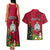 Niue Christmas Couples Matching Tank Maxi Dress and Hawaiian Shirt Coat of Arms and Polynesian Tattoo Xmas Element Christmas Red Vibe LT03 - Polynesian Pride