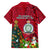 Niue Christmas Family Matching Long Sleeve Bodycon Dress and Hawaiian Shirt Coat of Arms and Polynesian Tattoo Xmas Element Christmas Red Vibe LT03 - Polynesian Pride