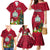 Niue Christmas Family Matching Mermaid Dress and Hawaiian Shirt Coat of Arms and Polynesian Tattoo Xmas Element Christmas Red Vibe LT03 - Polynesian Pride