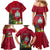 Niue Christmas Family Matching Mermaid Dress and Hawaiian Shirt Coat of Arms and Polynesian Tattoo Xmas Element Christmas Red Vibe LT03 - Polynesian Pride