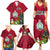 Niue Christmas Family Matching Summer Maxi Dress and Hawaiian Shirt Coat of Arms and Polynesian Tattoo Xmas Element Christmas Red Vibe LT03 - Polynesian Pride