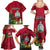 Niue Christmas Family Matching Summer Maxi Dress and Hawaiian Shirt Coat of Arms and Polynesian Tattoo Xmas Element Christmas Red Vibe LT03 - Polynesian Pride