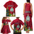 Niue Christmas Family Matching Tank Maxi Dress and Hawaiian Shirt Coat of Arms and Polynesian Tattoo Xmas Element Christmas Red Vibe LT03 - Polynesian Pride