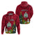 Niue Christmas Hoodie Coat of Arms and Polynesian Tattoo Xmas Element Christmas Red Vibe LT03 - Polynesian Pride