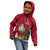 Niue Christmas Kid Hoodie Coat of Arms and Polynesian Tattoo Xmas Element Christmas Red Vibe LT03 - Polynesian Pride