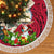 Niue Christmas Tree Skirt Coat of Arms and Polynesian Tattoo Xmas Element Christmas Red Vibe LT03 - Polynesian Pride