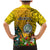 Niue Christmas Family Matching Mermaid Dress and Hawaiian Shirt Coat of Arms and Polynesian Tattoo Xmas Element Christmas Yellow Vibe LT03 - Polynesian Pride