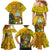 Niue Christmas Family Matching Mermaid Dress and Hawaiian Shirt Coat of Arms and Polynesian Tattoo Xmas Element Christmas Yellow Vibe LT03 - Polynesian Pride