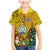 Niue Christmas Family Matching Mermaid Dress and Hawaiian Shirt Coat of Arms and Polynesian Tattoo Xmas Element Christmas Yellow Vibe LT03 Son's Shirt Yellow - Polynesian Pride