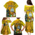 Niue Christmas Family Matching Puletasi Dress and Hawaiian Shirt Coat of Arms and Polynesian Tattoo Xmas Element Christmas Yellow Vibe LT03 - Polynesian Pride