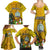 Niue Christmas Family Matching Summer Maxi Dress and Hawaiian Shirt Coat of Arms and Polynesian Tattoo Xmas Element Christmas Yellow Vibe LT03 - Polynesian Pride