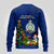 Niue Christmas Ugly Christmas Sweater Coat of Arms and Polynesian Tattoo Xmas Element Christmas Blue Vibe LT03 - Polynesian Pride