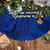 Niue Christmas Tree Skirt Coat of Arms and Polynesian Tattoo Xmas Element Christmas Blue Vibe LT03 - Polynesian Pride