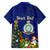 Personalised Niue Christmas Family Matching Tank Maxi Dress and Hawaiian Shirt Coat of Arms and Polynesian Tattoo Xmas Element Christmas Blue Vibe LT03 - Polynesian Pride