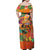 Hawaiian Honolulu Festival Family Matching Off Shoulder Maxi Dress and Hawaiian Shirt Hawaiian Identity - Hula Dancer and Ukulele Tropical Plants Style