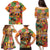 Hawaiian Honolulu Festival Family Matching Puletasi and Hawaiian Shirt Hawaiian Identity - Hula Dancer and Ukulele Tropical Plants Style