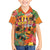 Hawaiian Honolulu Festival Kid Hawaiian Shirt Hawaiian Identity - Hula Dancer and Ukulele Tropical Plants Style