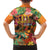Hawaiian Honolulu Festival Kid Hawaiian Shirt Hawaiian Identity - Hula Dancer and Ukulele Tropical Plants Style