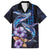 Hawaiian Whales Love Couple Family Matching Short Sleeve Bodycon Dress and Hawaiian Shirt Hibiscus and Kakau Art Tattoo Night Sky Vibe