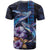 Hawaiian Whales Love Couple T Shirt Hibiscus and Kakau Art Tattoo Night Sky Vibe