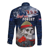 New Zealand ANZAC Day Long Sleeve Button Shirt Freedom Ain't Free LT05 - Polynesian Pride