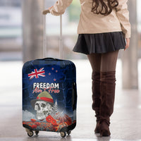 New Zealand ANZAC Day Luggage Cover Freedom Ain't Free