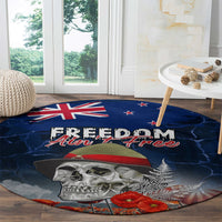 New Zealand ANZAC Day Round Carpet Freedom Ain't Free