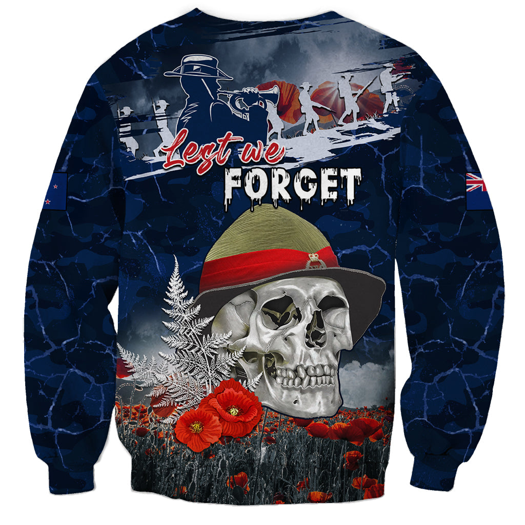 New Zealand ANZAC Day Sweatshirt Freedom Ain't Free LT05 - Polynesian Pride