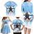 New Zealand Sky Diving Family Matching Long Sleeve Bodycon Dress and Hawaiian Shirt Lets Get High