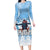 New Zealand Sky Diving Family Matching Long Sleeve Bodycon Dress and Hawaiian Shirt Lets Get High